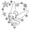 Tinkerbell Without Wings Coloring Page