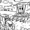 Cow and Tractor Coloring Page A Fun Farm Activity