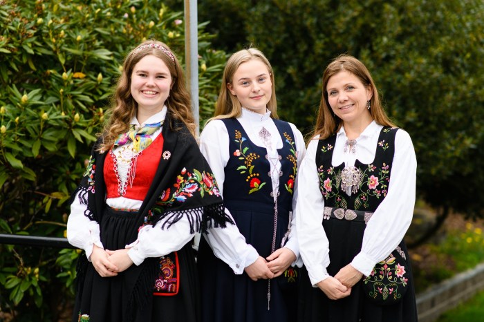 Traditional nordic wedding dress