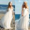 Plus Size Simple Beach Wedding Dresses