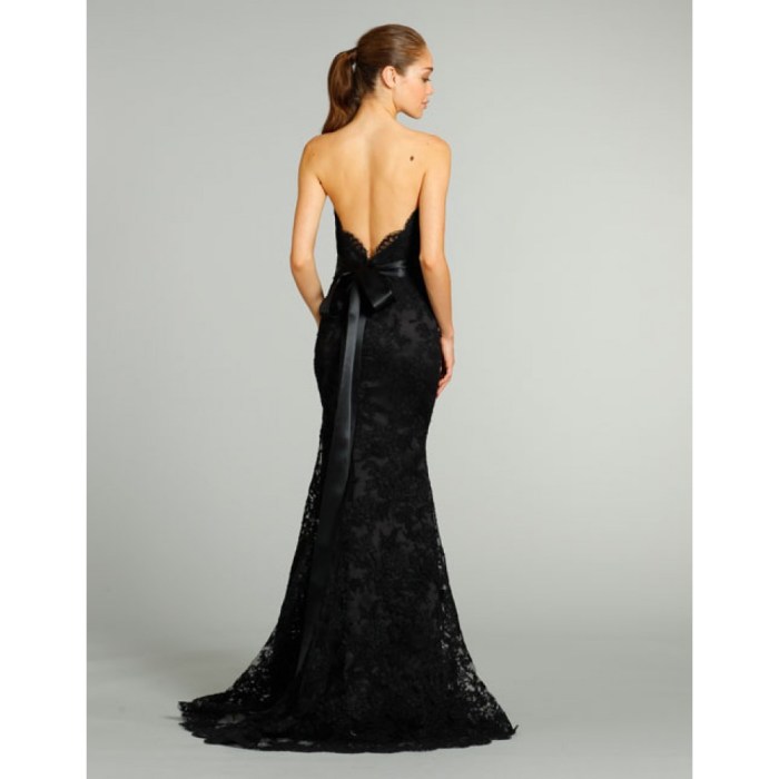 Unique black wedding dresses