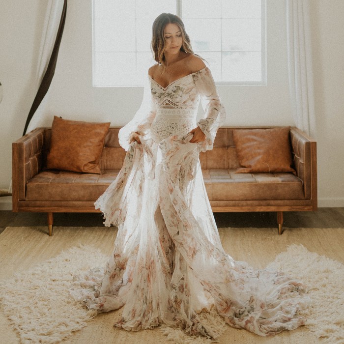 Unique boho wedding dresses